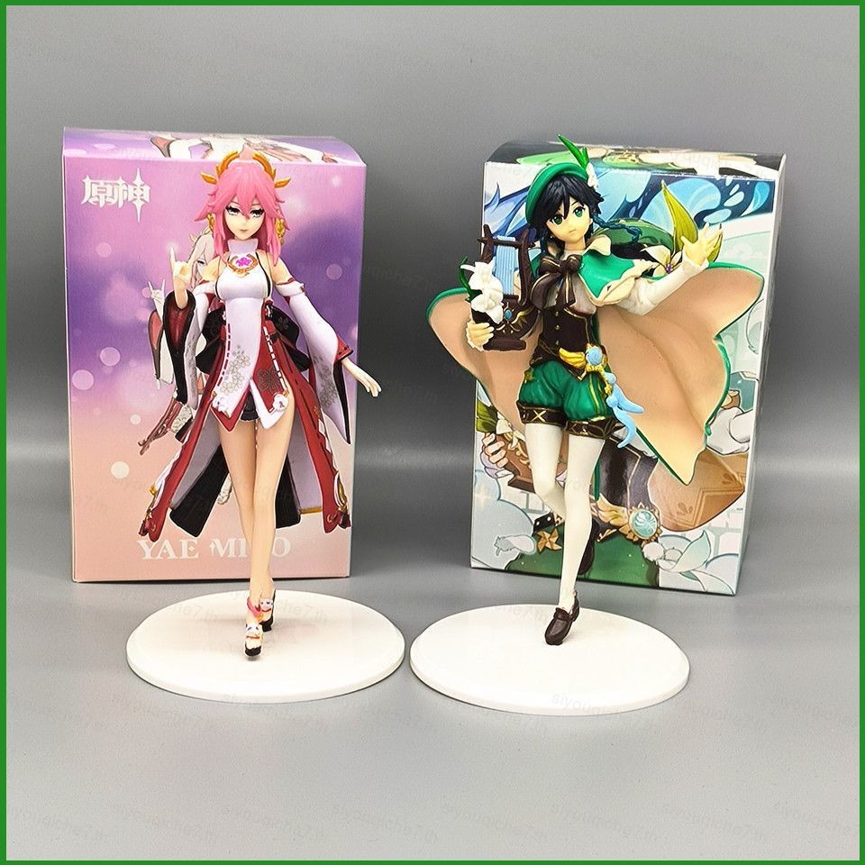 SY Genshin Impact Yae Miko Venti Action Figure Hutao Zhongli Xiao Kazuha Lumine Ayaka ตุ๊กตาของเล่นส