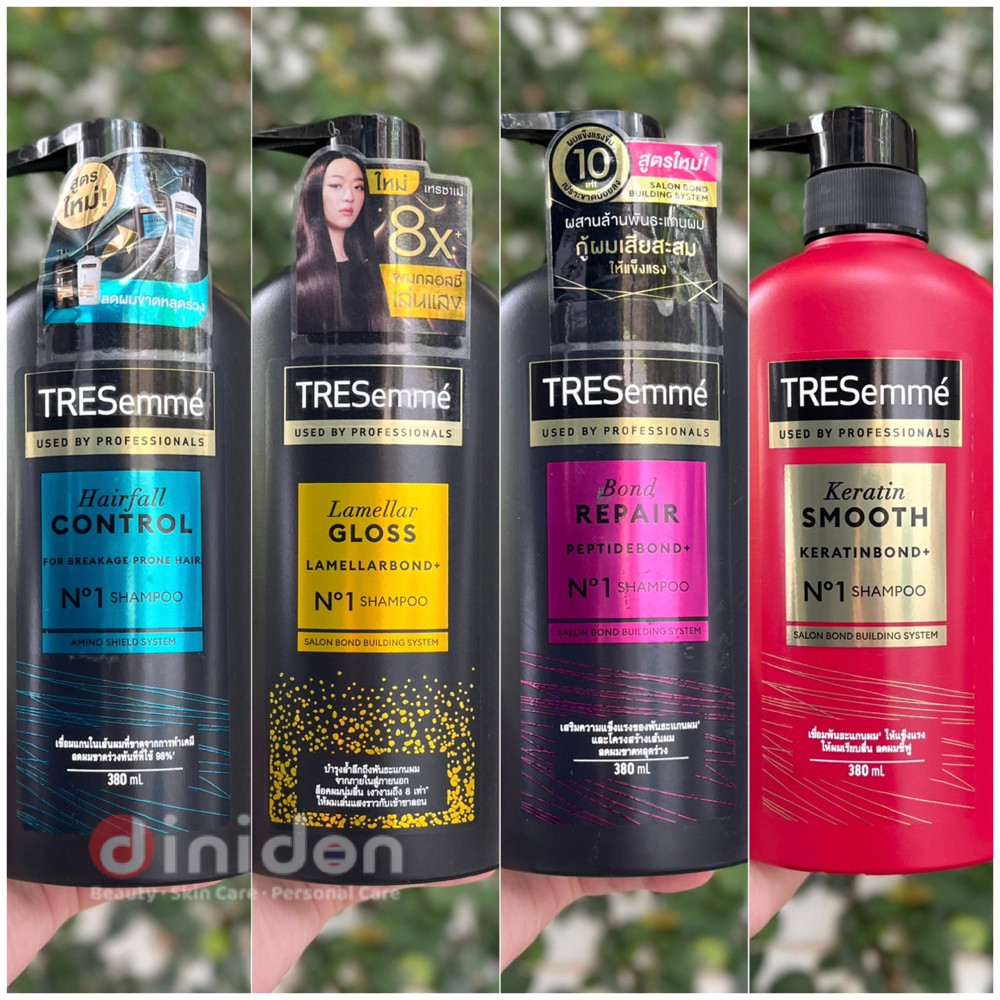 ((dinidon Shop)) TRESemme Shampoo 380 Ml. เทรซาเม่ แชมพู