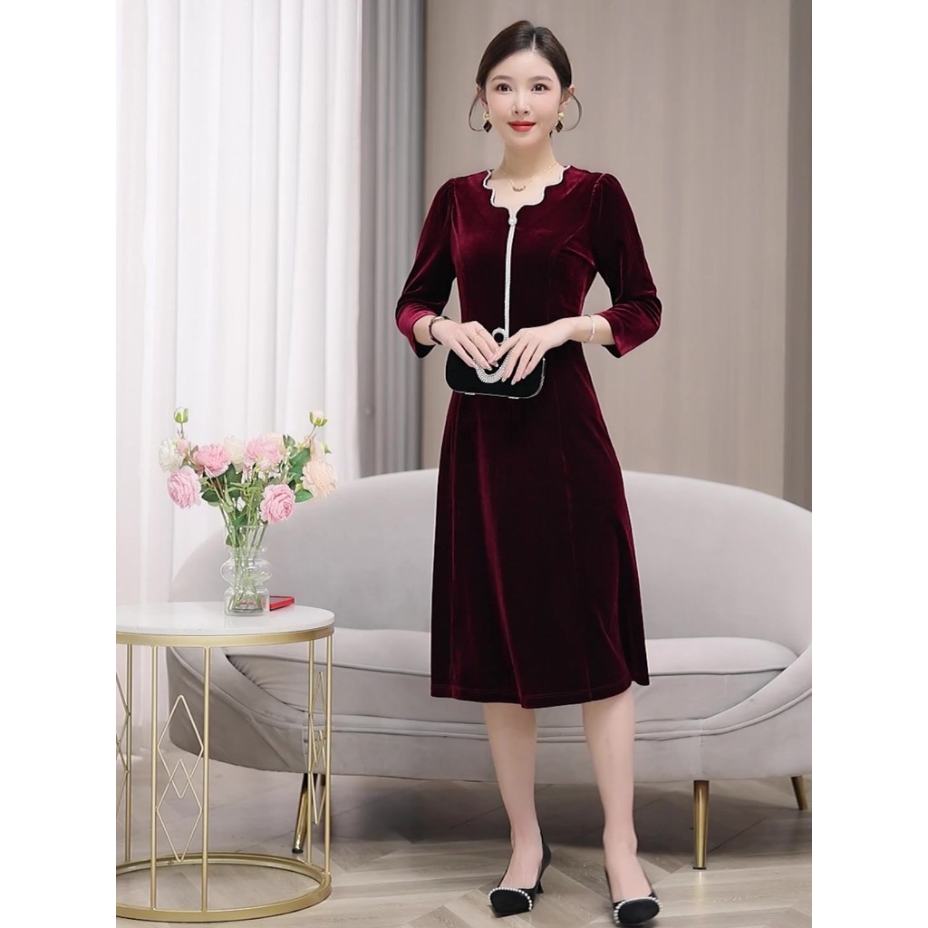 202510v ใหม่5676 # ชุดแต่งงานฤดูใบไม้ร่วง