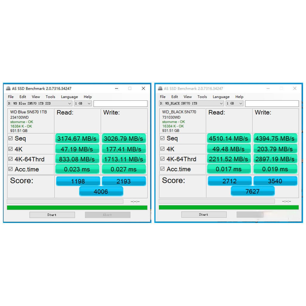WD Xishu SN570/750/770/850 1T/2T เดสก์ท็อป M.2 โน้ตบุ๊ค M2 Solid State 1TB ฮาร์ดไดรฟ์ SSD