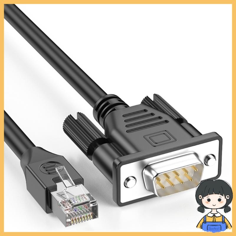 Bang Networking อุปกรณ์สายเชื่อมต่อ RJ45 ถึง DB9 RS232 Serial Port Connector สายไฟอะแดปเตอร์สําหรับ 