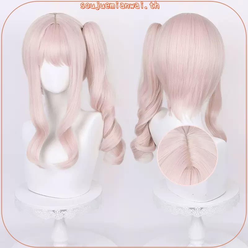 Project SEKAI COLORFUL STAGE! Akiyama Mizuki Cosplay Wig 40cm Pink Curly Wigs Heat Resistant Synthet