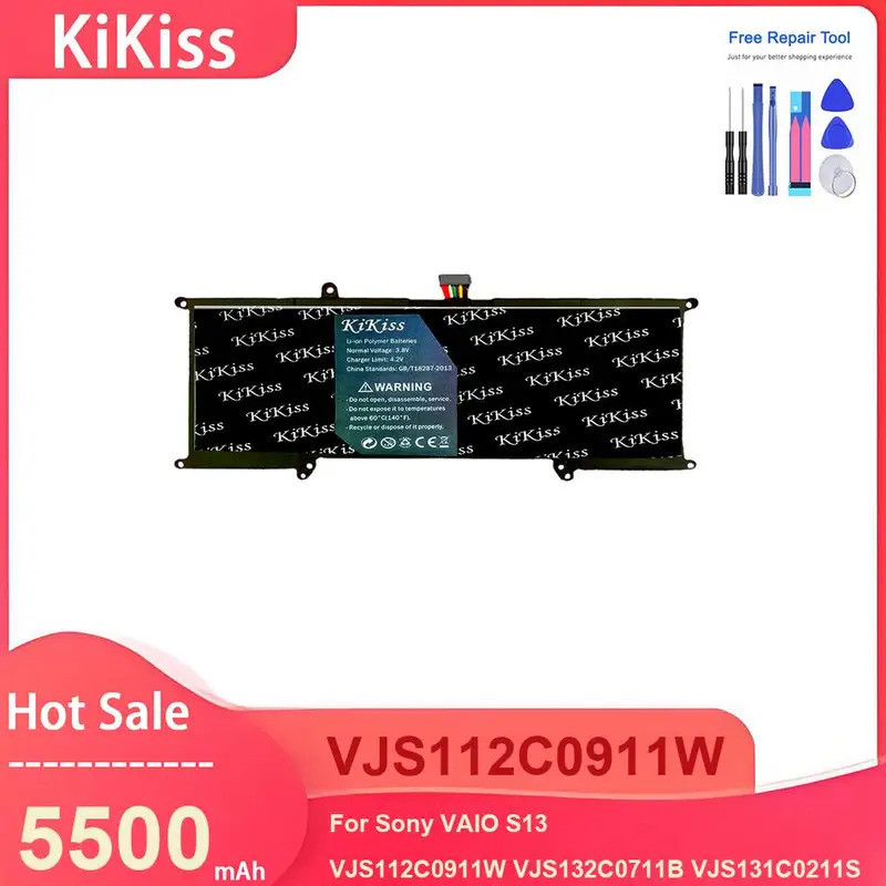 KiKiss แบตเตอรี่สําหรับ Sony VAIO S13 VJS112C0911W VJJS132C0711B VJJS131C0211S112C0111B VJ8BPS52 ,VJ
