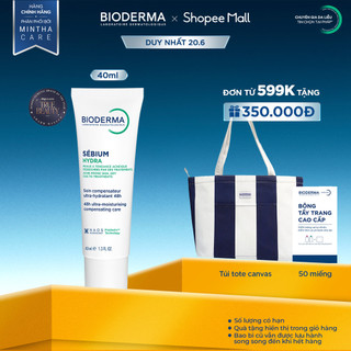 Kem dưỡng ẩm giảm khô căng, bong tróc cho da mụn Bioderma Sebium Hydra - 40ml