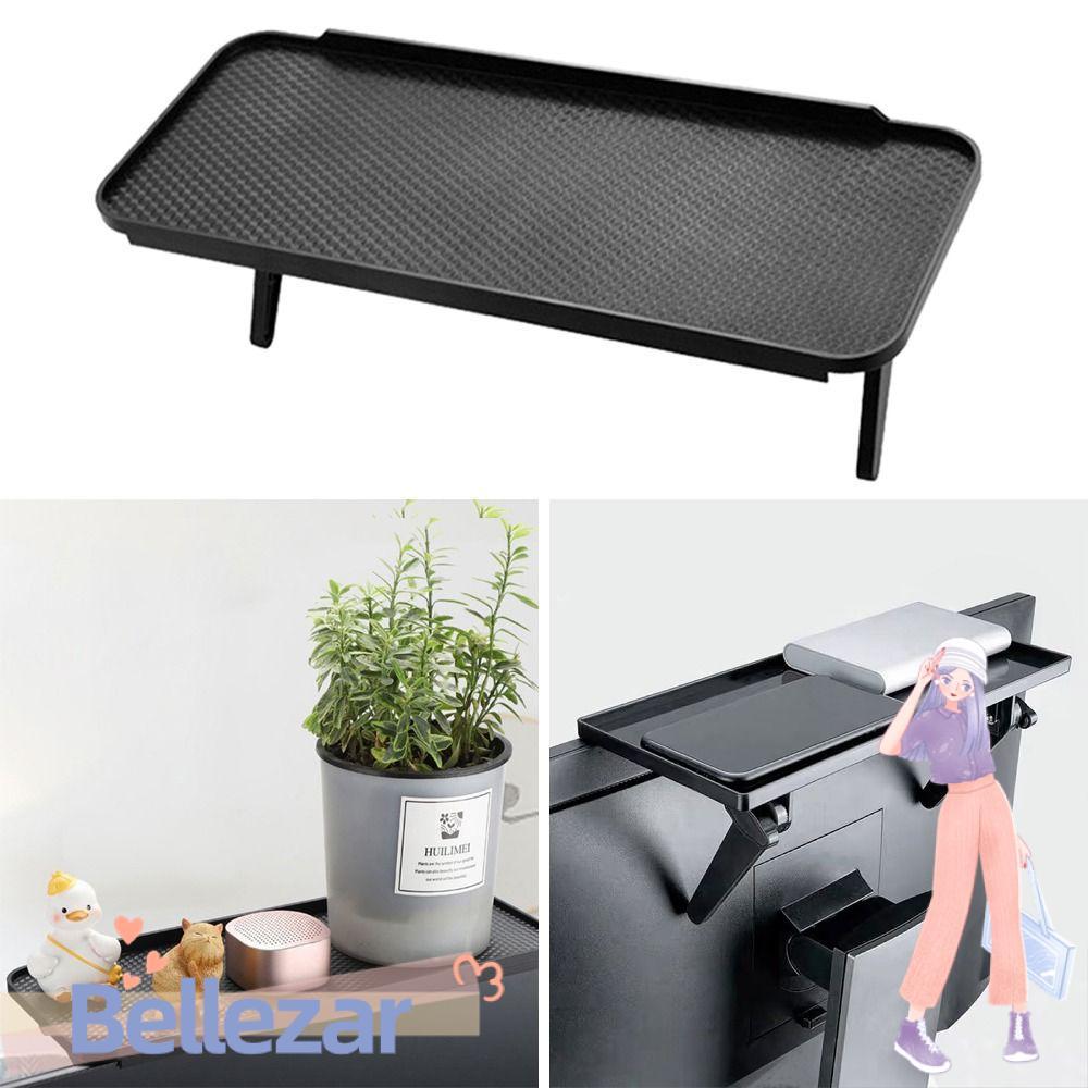 BELLEZAR คอมพิวเตอร์จอแสดงผล LCD ชั้นวางหน้าจอทีวีแบบปรับได้, สํานักงานแบบพกพา ABS Organizer Router Storage Rack จอคอมพิวเตอร์