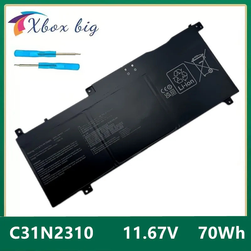ใหม่ C31N2310 11.67V 70Wh 6000mAh แบตเตอรี่แล็ปท็อปสําหรับ Asus โน้ตบุ๊ค S5507/Q/QA/QAD ProArt PZ13 