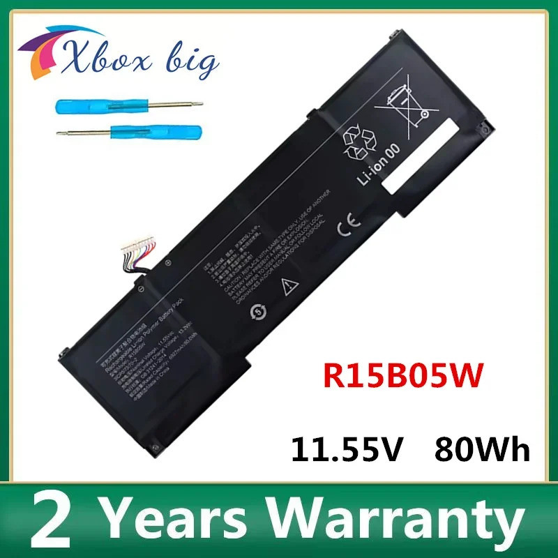 R15B05Wแบตเตอรี่แล็ปท็อปใหม่สําหรับXiaomi Pro X15 2021Seriesโน้ตบุ๊ค 31CP5/70-2 11.55V 6927mAh 80whโ