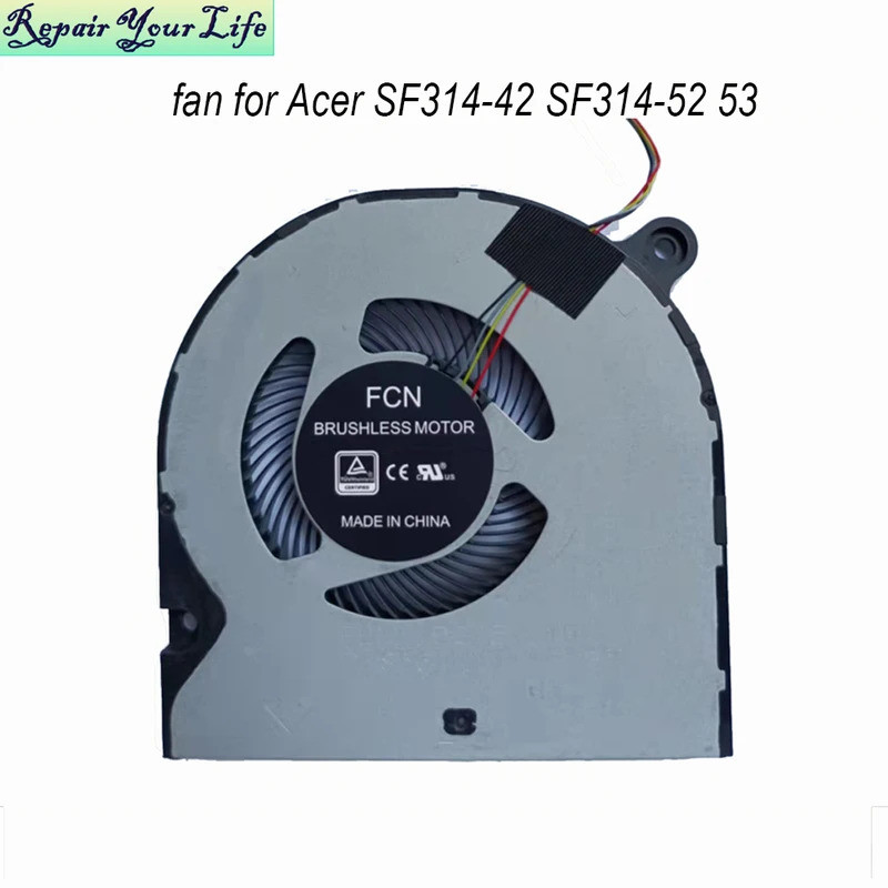 *พัดลมระบายความร้อน CPU สําหรับ Acer Swift SF314-42 SF314-52 SF314-53 53G SF315-41G SF315-51 52G SF314 42G 1323-00XY000 FLMM 23.GNUN5.001-