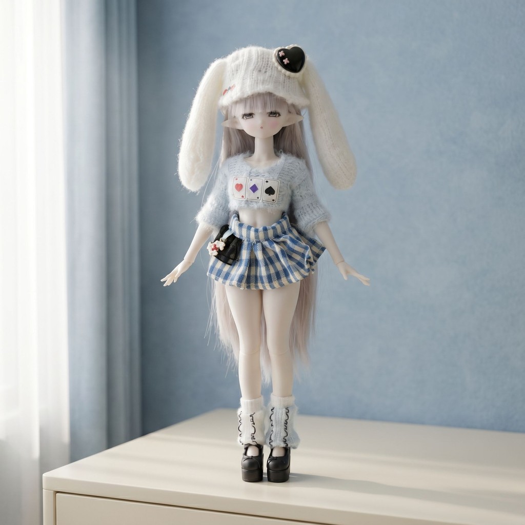 Blythe ผ้าขนาดเล็ก ob22/24 เสื้อผ้าเด็ก azone Small Six Points bjd Qi Bangs Electric Street ไม่มีเสื้อผ้า