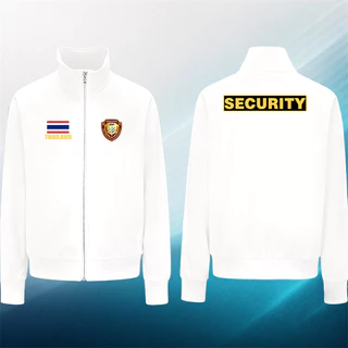เสื้อคลุมแจ็คเก็ต SECURITY สีดำ ลายสกรีนสุดเท่ ทรงคูลๆ ไซส์ใหญ่ M-3XL