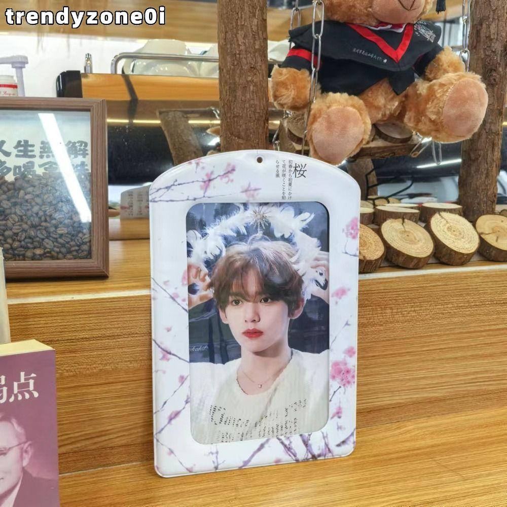 TRENDYZONE0I Photocard Holder, PVC Korean Idol Photos Protective Cover, A4 Colourful Giant Card Cove