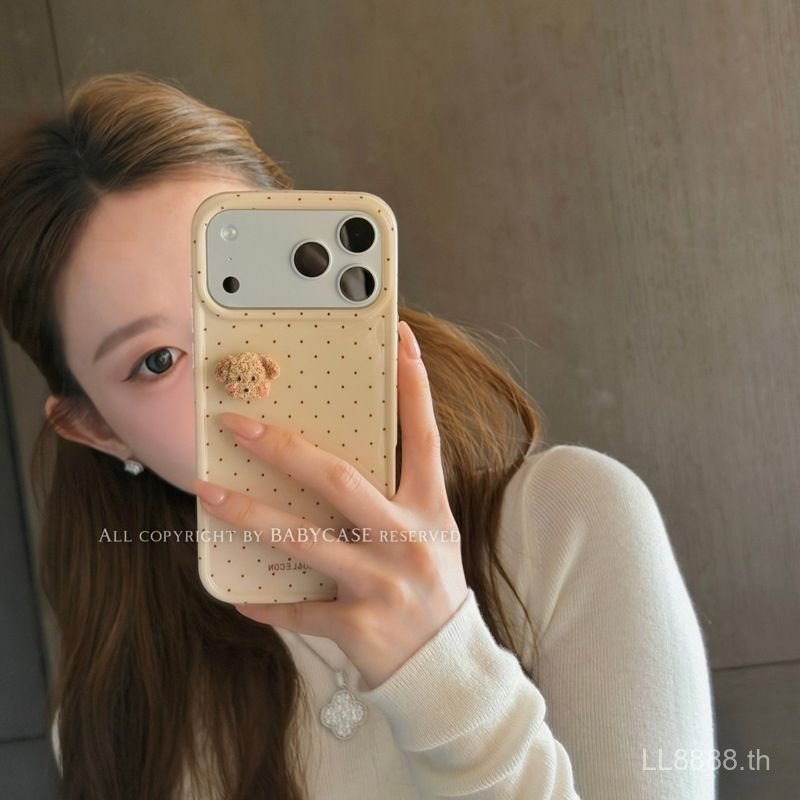 เคสโทรศัพท์ เหมาะสําหรับ iPhone 7 8 XS XR 11 12 13mini 14 15 16 17 Pro max Plus Air Milk Tea Color P