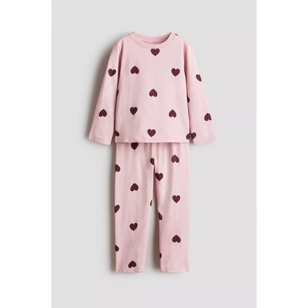 H&M(เอชแอนด์เอ็ม) ชุดนอนผ้าฝ้ายพิมพ์ลาย เด็กหญิง 1342754_1
