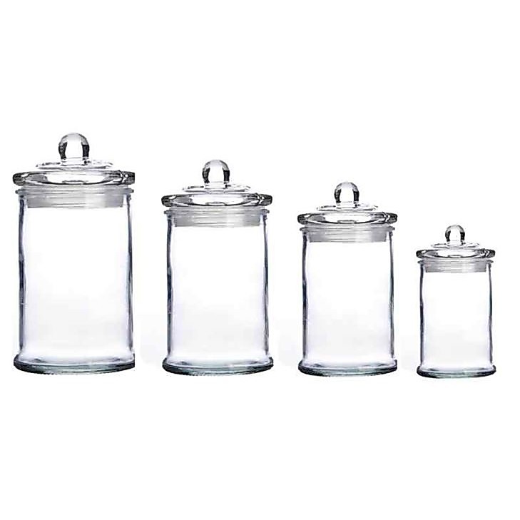 Airtight Storage Glass Jar คุกกี้บิสกิตขนาดใหญ่คอนเทนเนอร์ Balang Kaca Kedap Udara Kuih Raya ซีลกระป๋องแก้ว