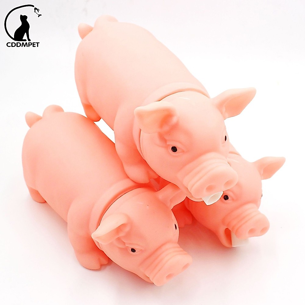 【CDDMPET】ของเล่นยางเคี้ยว ลายการ์ตูนผลไม้ หมู ขนาดใหญ่ สําหรับสัตว์เลี้ยง สุนัข แมว