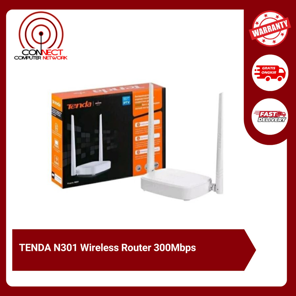 TENDA N301 เราเตอร์ไร้สาย 300Mbps