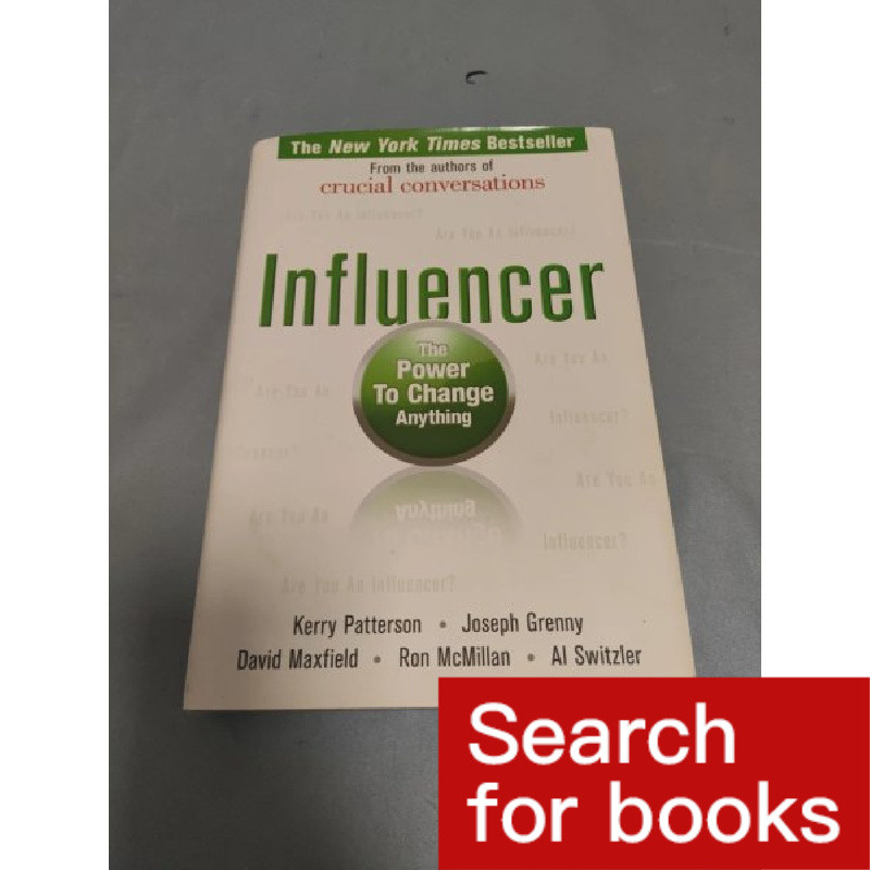 288 精 หนังสือภาษาอังกฤษ Influencer:The Power to Change Anything มือสอง