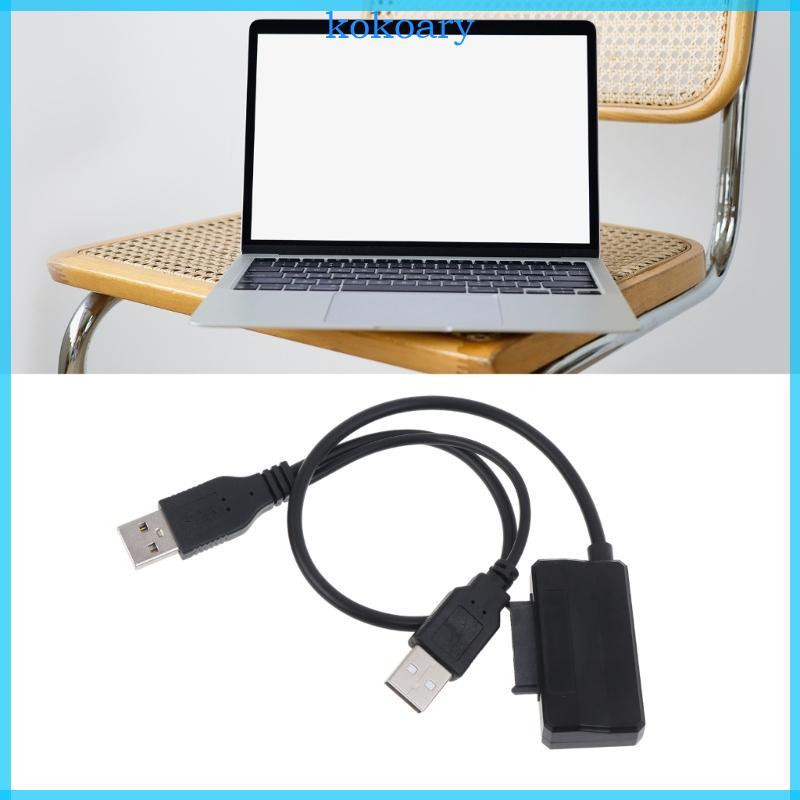 KOK USB 2 0 ถึง 6+7 13Pin Slim- สายภายนอก USB2 0 สายไฟสําหรับ Notebook DVD-ROM CD-ROM ODD