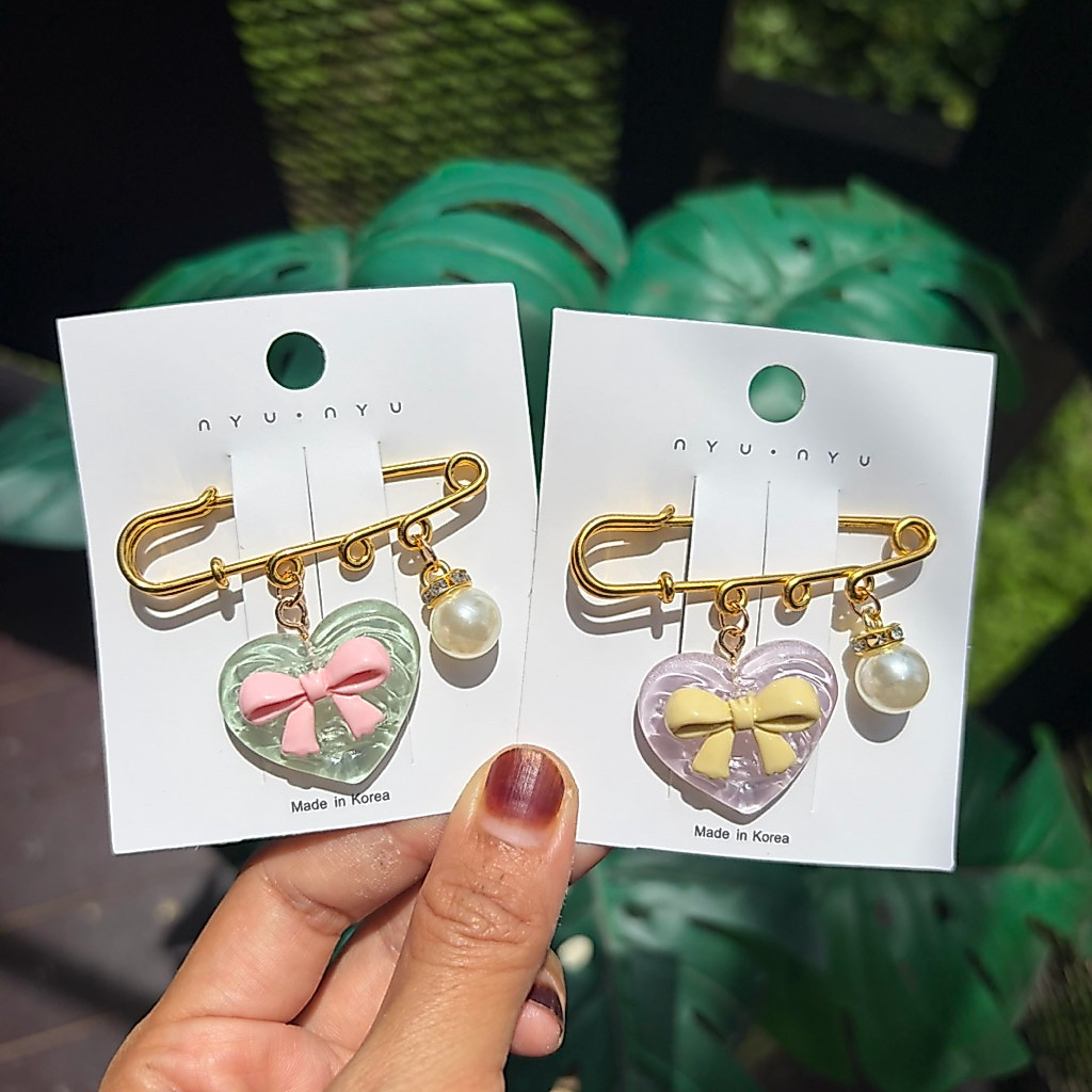 Jun1 เข็มกลัดคนท้อง ขนาด 5 ซม. ติดแน่น ไม่เป็นรู brooch ติดเสื้อผ้า กระเป๋า ฮิญาบ ปรับเอวกางเกง (สินค้าพร้อมส่ง)