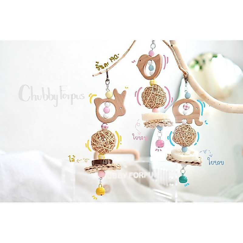 พร้อมส่ง ของเล่นนก ของนกแทะ ช่วยคลายเครียด มี 3 แบบ