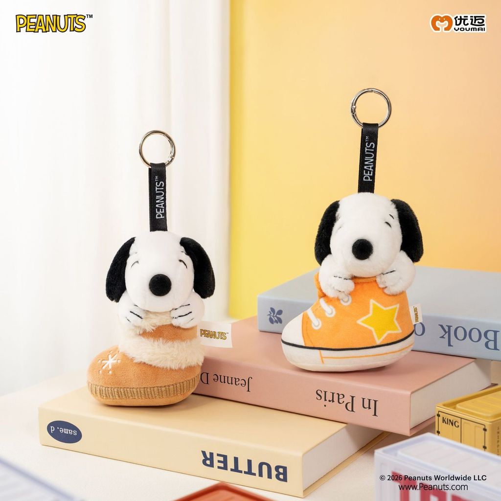 Yoma Snoopy Snoopy Snoopy Fur Chic Cottage Series ตุ๊กตาตุ๊กตาจี้ตุ๊กตาพื้นฐาน