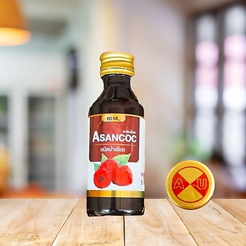 (แพ็ค5ขวด) น้ำเชื่อม ฝาทองอาซา syrup กลิ่นราสเบอร์รี่ ของแท้100%