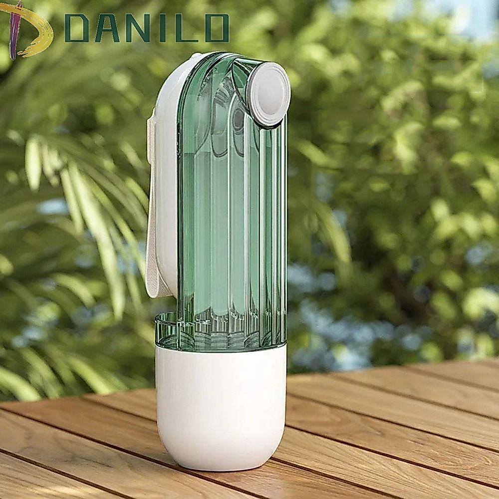 DANILLO เครื่องจ่ายขวดน้ําสุนัข, Leakproof 2 in 1 Cat Walking Water Cup, Quick Feeder แบบพกพา Multi-functional Drinking Bowl Pet Feeder ลูกแมว