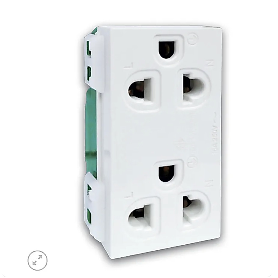 เต้ารับ กราวด์คู่ SOCKET NN801K NATIONINE