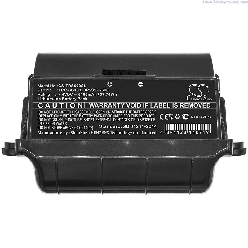 7.4V 5100mAh แบตเตอรี่แท็บเล็ต ACCAA-103,BP2S2P2600,BP-2S2P2600 สําหรับ Trimble Yuma แท็บเล็ตที่ทนทา