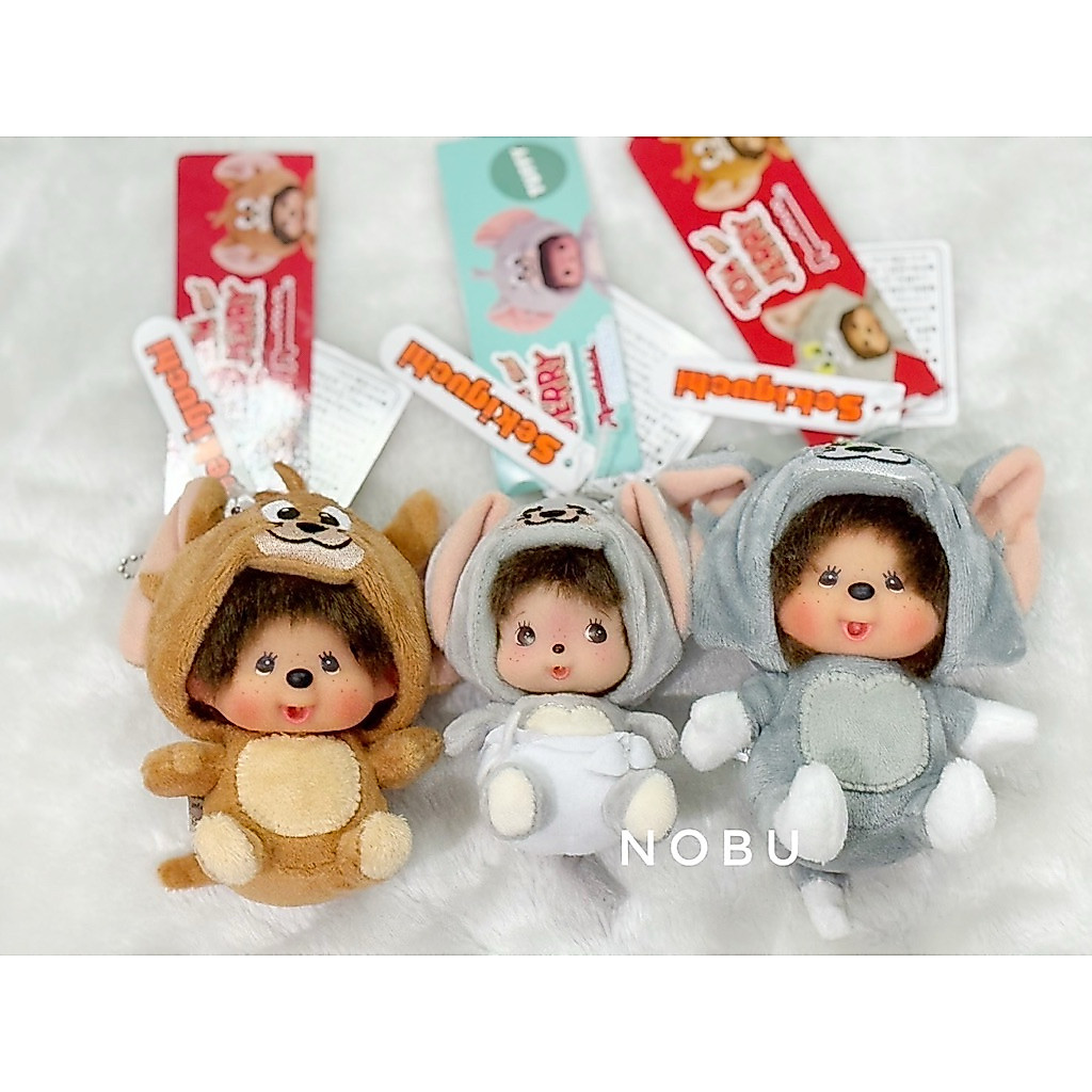 monchhichi x Tom&Jerry พร่อมส่ง ป้ายห้อย นำเข้าจากประเทศญี่ปุ่น