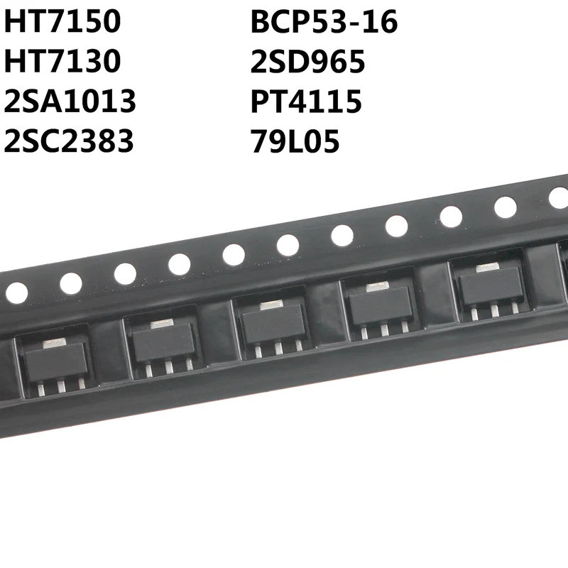 5PCS HT7150 HT7130 2SA1013 2SC2383 BCP53-16 2SD965 PT4115 79L05 SOT89 SMD ทรานซิสเตอร์