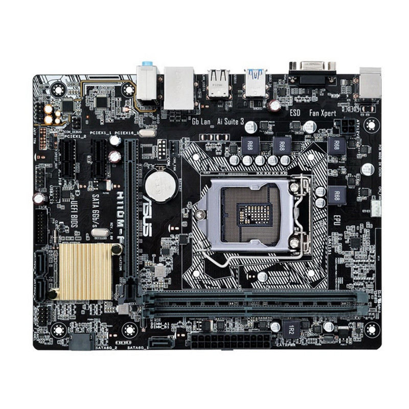[มือที่สอง] Asus H110M-K/F/E/A DDR4 B150M-A/D B250M 1151 Pin DDR4 เมนบอร์ดคอมพิวเตอร์