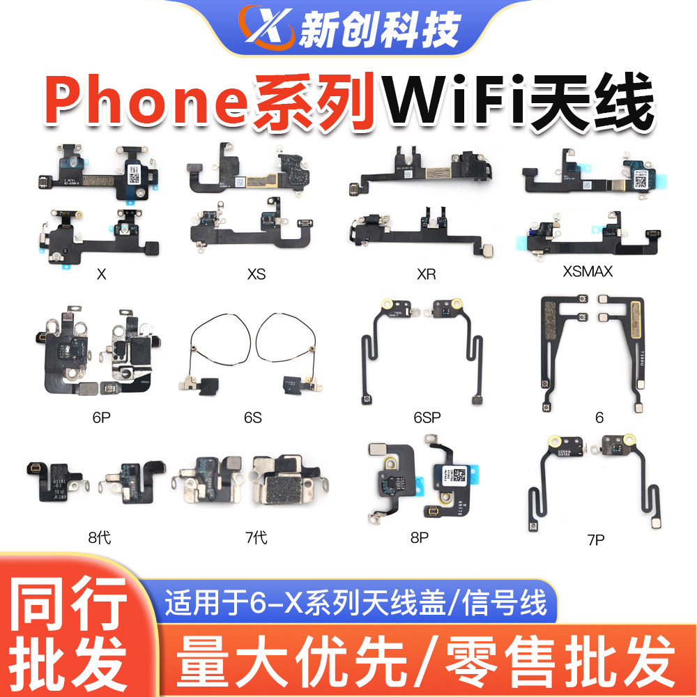 เหมาะสําหรับเสาอากาศ wifi รุ่นที่ 6 รุ่นที่ 8 XSM 6SP 7th Generation 8P X XS XR เสาอากาศ wifi ฝาครอบ