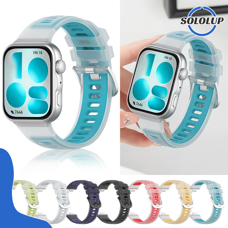 สายซิลิโคนใส for Huawei Fit 5 สาย / Fit 5 Pro / 4/ 4 Pro /3 สายพานยางปรับได้ สายแทน