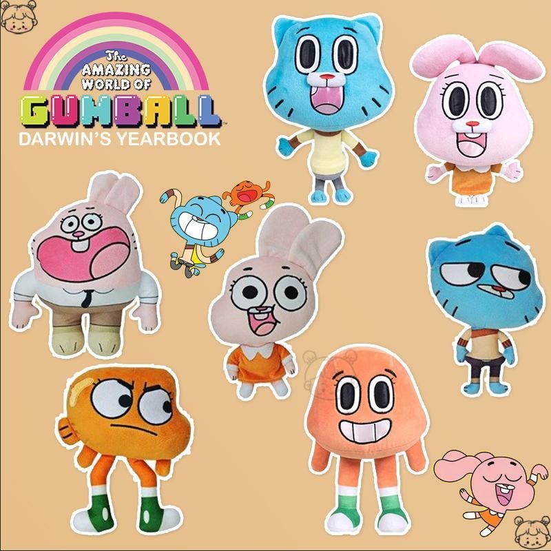 The Amazing World of Gumball ตุ๊กตารูปตุ๊กตาการ์ตูนอะนิเมะตัวอักษร Plush ของเล่นเด็กตุ๊กตาสมจริง shu