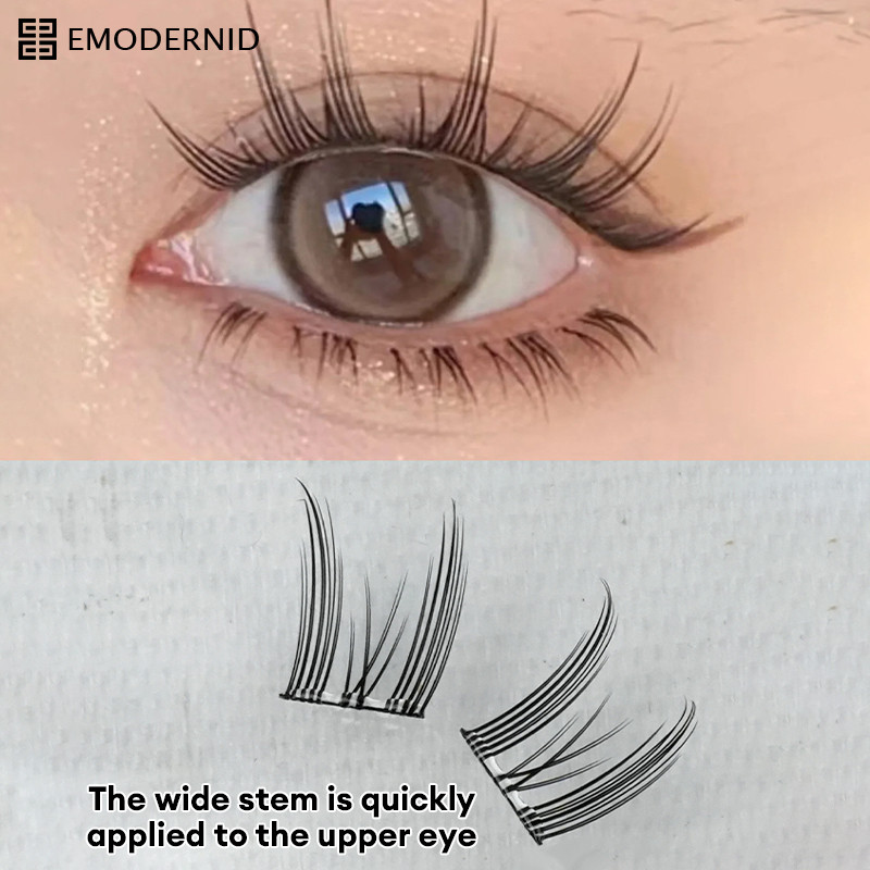 ขนตาปลอมแบบไม่ติดกาว ขนตาปลอมแบบธรรมชาติ ขนตาปลอมแบบถอดไม่ได้ เครื่องมือเสริมความงามสำหรับมือใหม่-em - รูปที่ 3