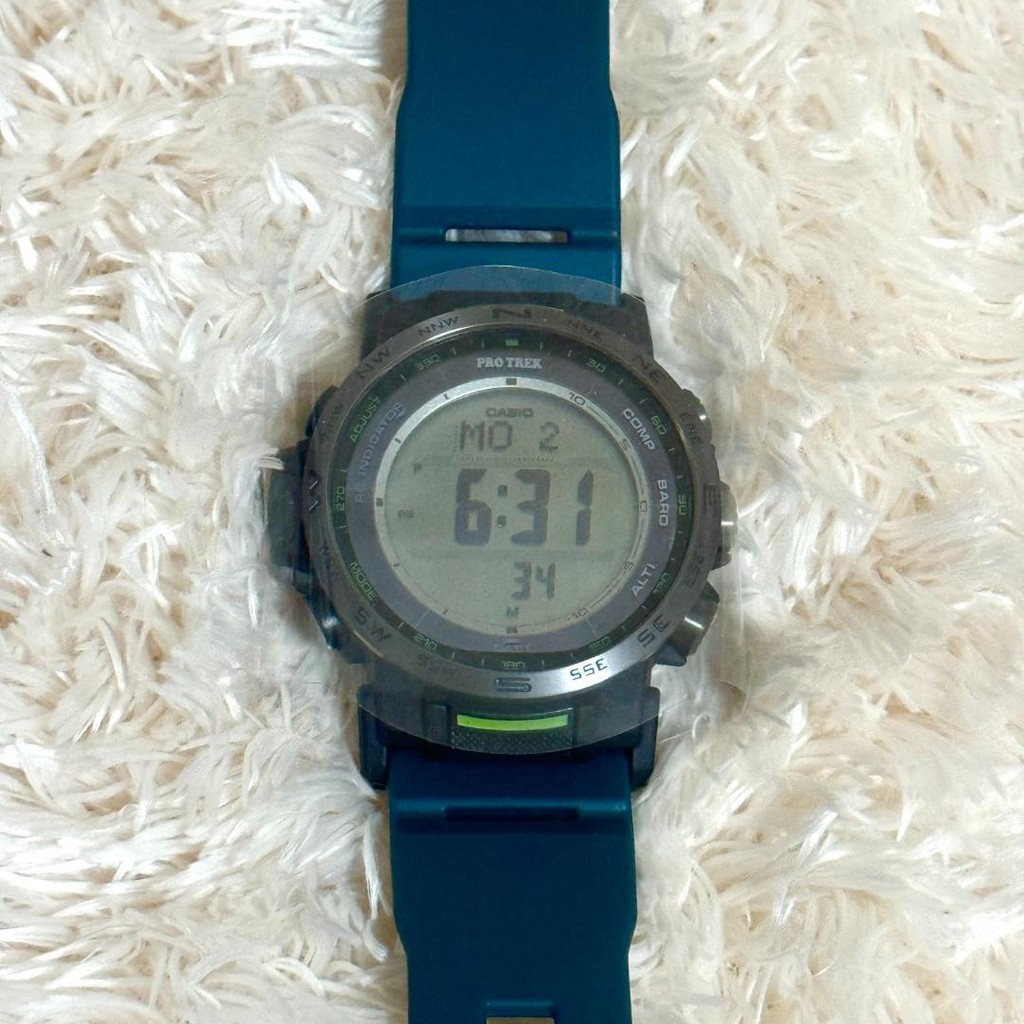 Casio  Pro Trek Climber Line Radio Solar  Plastic Adopted PRW-35Y-3JF  Green