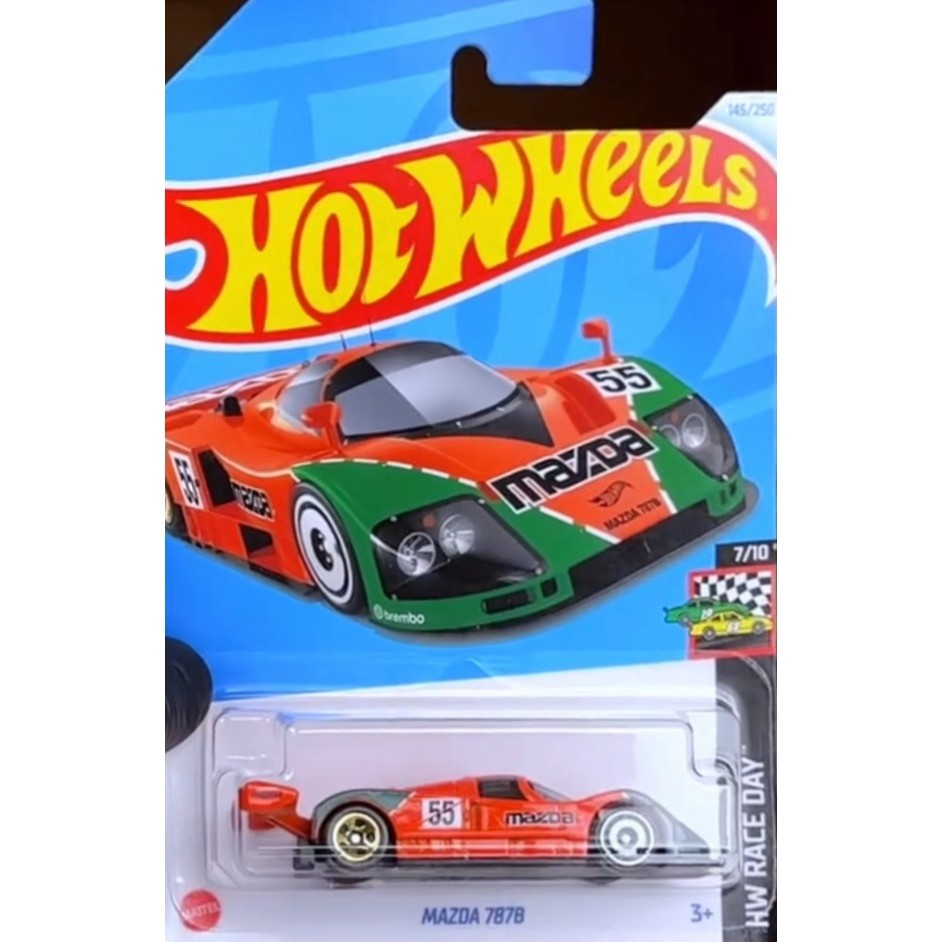 Hotwheels Hotwheels MAZDA 787B MAZDA Coating สีส้ม MAZDA 787B 145 24K/