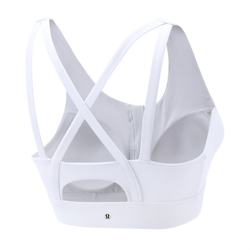 ลูลู่ ชุดชั้นในกีฬาประสิทธิภาพสูงดูดซับแรงกระแทกพร้อมการออกแบบรวบรวมสําหรับผู้หญิงอิ่มตัวถ้วยคงที่ชิ้นเดียวโปรไฟล์บางหลังหรูหราซิปหน้าเหมาะกับเสื้อนอก - รูปที่ 5