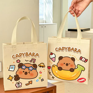Goodies Birthday for Kids Capybara Tuition Beg Sekolah Tote Bag