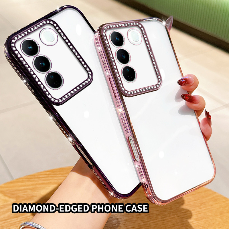 VIVO S16 V2244A S16PRO V2245A V27 V27PRO V2230 V2231 V2246 S16 PRO Electroplated โปร่งใสนุ่มเคสโทรศั