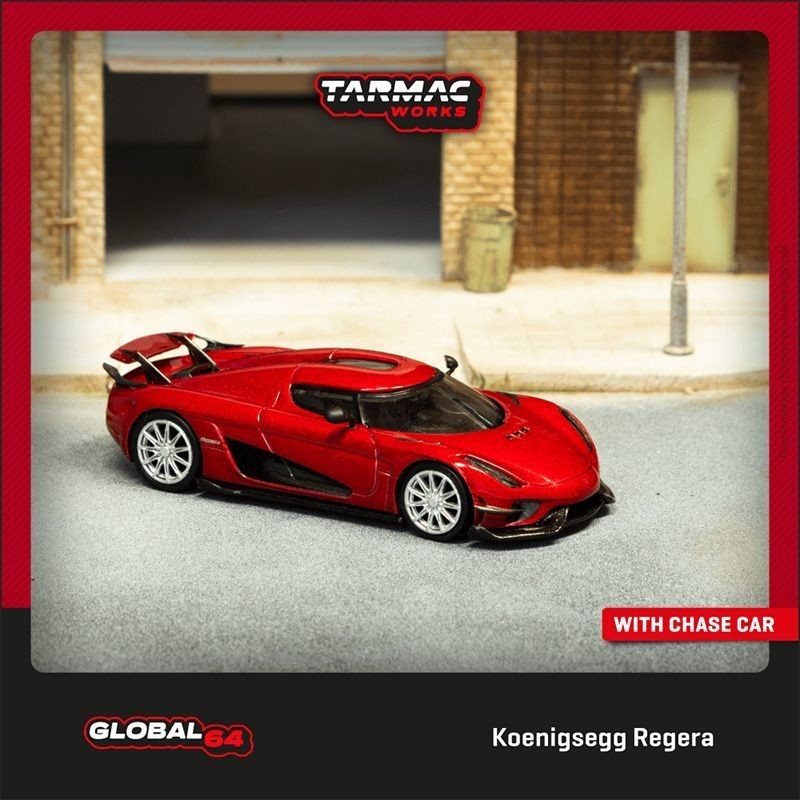 TarmacWorks 1: 64 Consceger Regera จําลองรถรุ่น Supercar รุ่น Out of Print Model