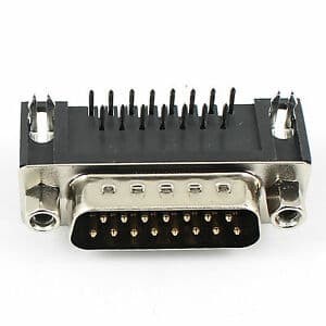 DB 15 MALE R/A CONECTOR