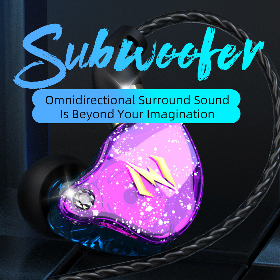 Premium Selection#NUNE ZEN Heavy Bass Headphones Mobile Phone Wired Control Music Running Sports Hea