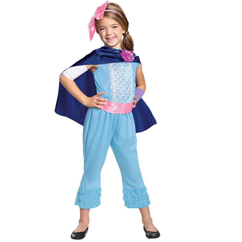 เครื่องแต่งกายธีมฮาโลวีน คอสเพลย์ตัวละครเด็กผู้หญิง Shepherdess Bopeep Bo Peep พร้อมสต็อก