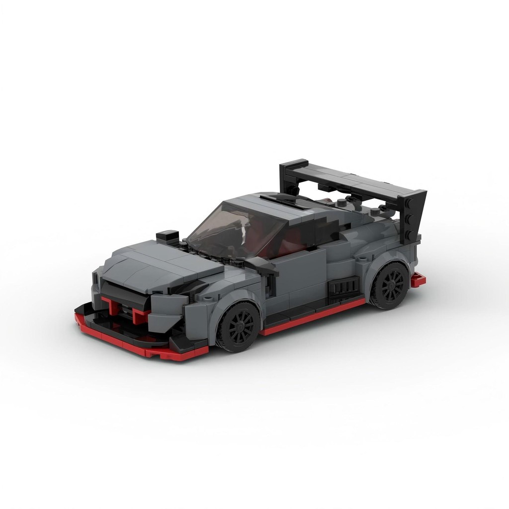 MOC-63126 Nissan Nissan GTR Building Blocks ใช้งานร่วมกับ Lego รถของเล่นการศึกษา Building Blocks diy