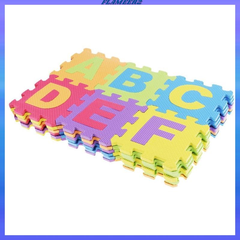 [Flameer2] ABC 123 ตัวอักษรกระเบื้องตัวเลขจิ๊กซอว์ปริศนาโฟมนุ่มเล่นแผ่นปูพื้นเด็กเด็ก