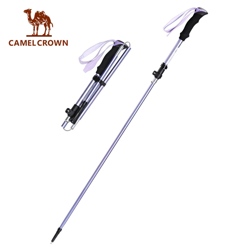 CAMELCROWN ไม้เท้าอลูมิเนียมน้ำหนักเบาทึกระหว่างเดินทางกลางแจ้ง พับได้สะดวก