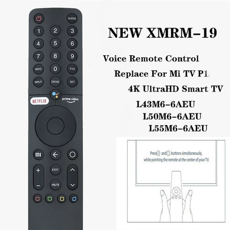 สําหรับ XIAOMI ใหม่สมาร์ททีวีรีโมทคอนโทรล . Voice XMRM-19 L43M6-6AEU, L50M6-6AEU, Mi TV P1/Q1