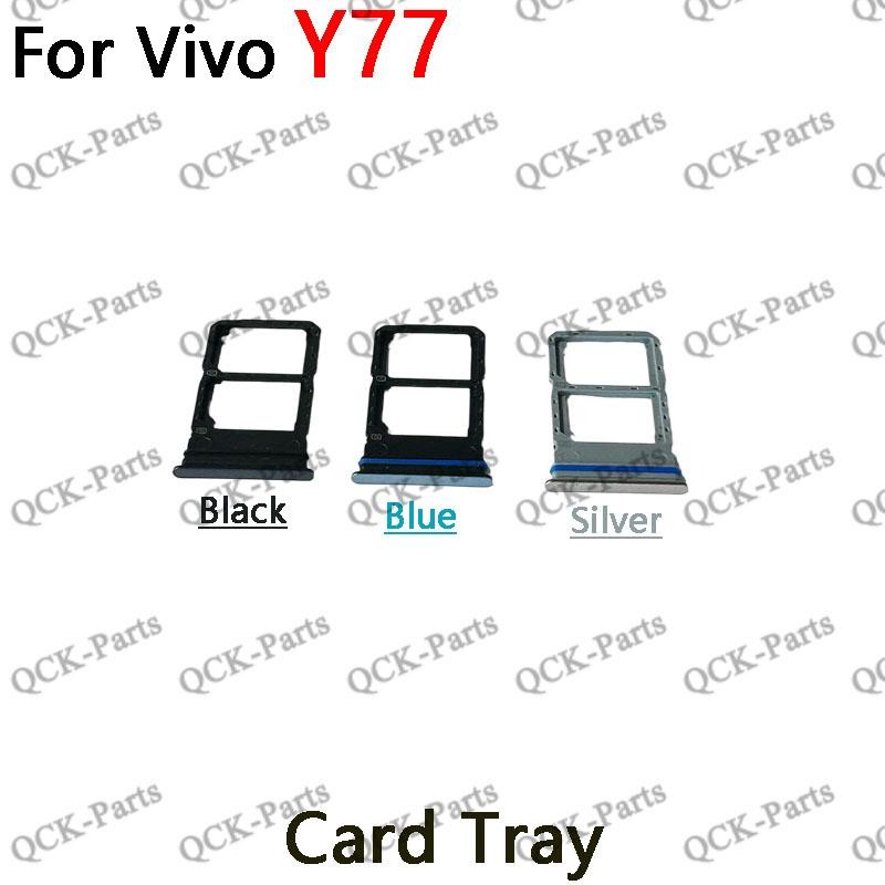 สําหรับ Vivo Y77 ถาดซิมการ์ดผู้ถือช่องเสียบการ์ด Reader SD Slot Adapter อะไหล่